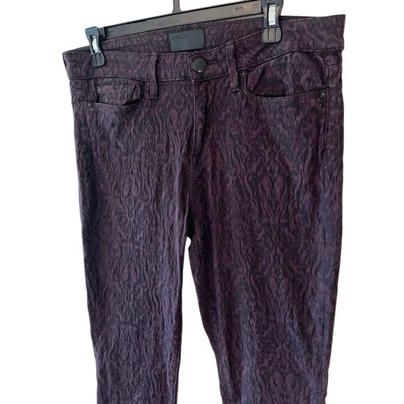 Vince skinny mulberry textured jeans size 31 large skinny jeans with print - Picture 3 of 9